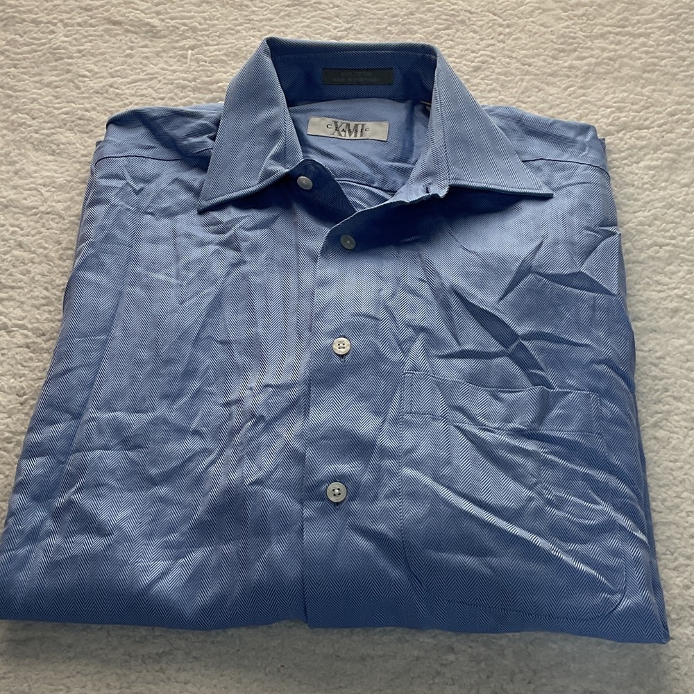 Mens XMi Classic Blue Dress Shirt
